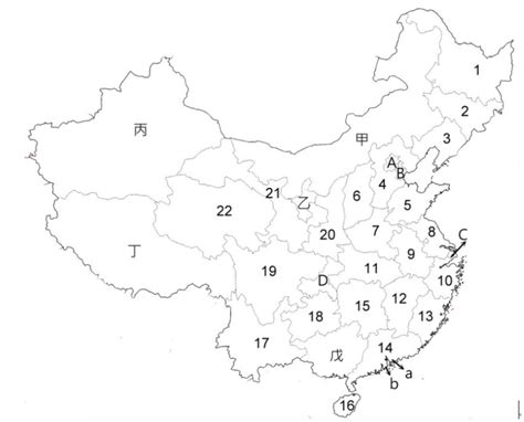 中國地理填圖|中國地理填圖（氣候 水文 行政區 地形）